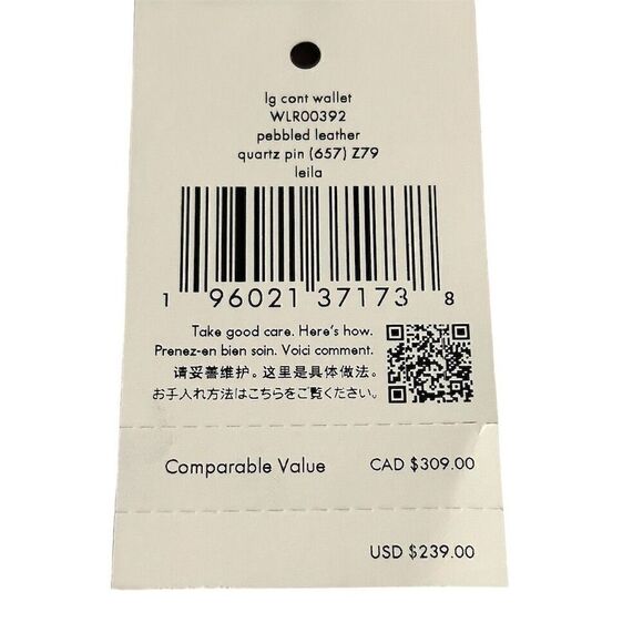 Kate Spade Leila Large Zip-Around Wallet Pink Pebbled Leather - Picture 6 of 6